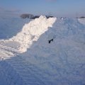 Schneetief Tristan mit starken Verwehungen im Winter 2021